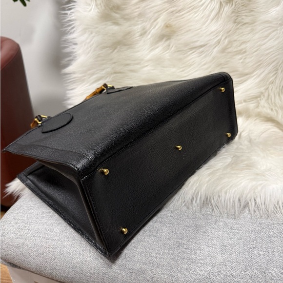 Authentic Gucci Diana Bamboo Black Tote - Picture 11 of 17